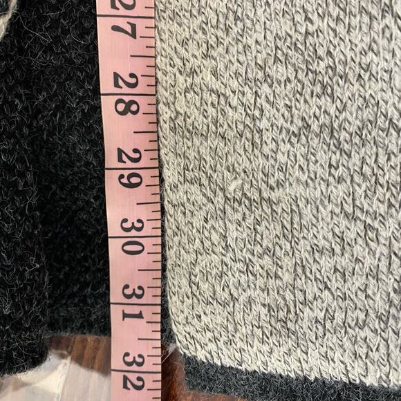 Staccato Gray Mixed Print Open Front Long Cardigan Size Small - Picture 7 of 9